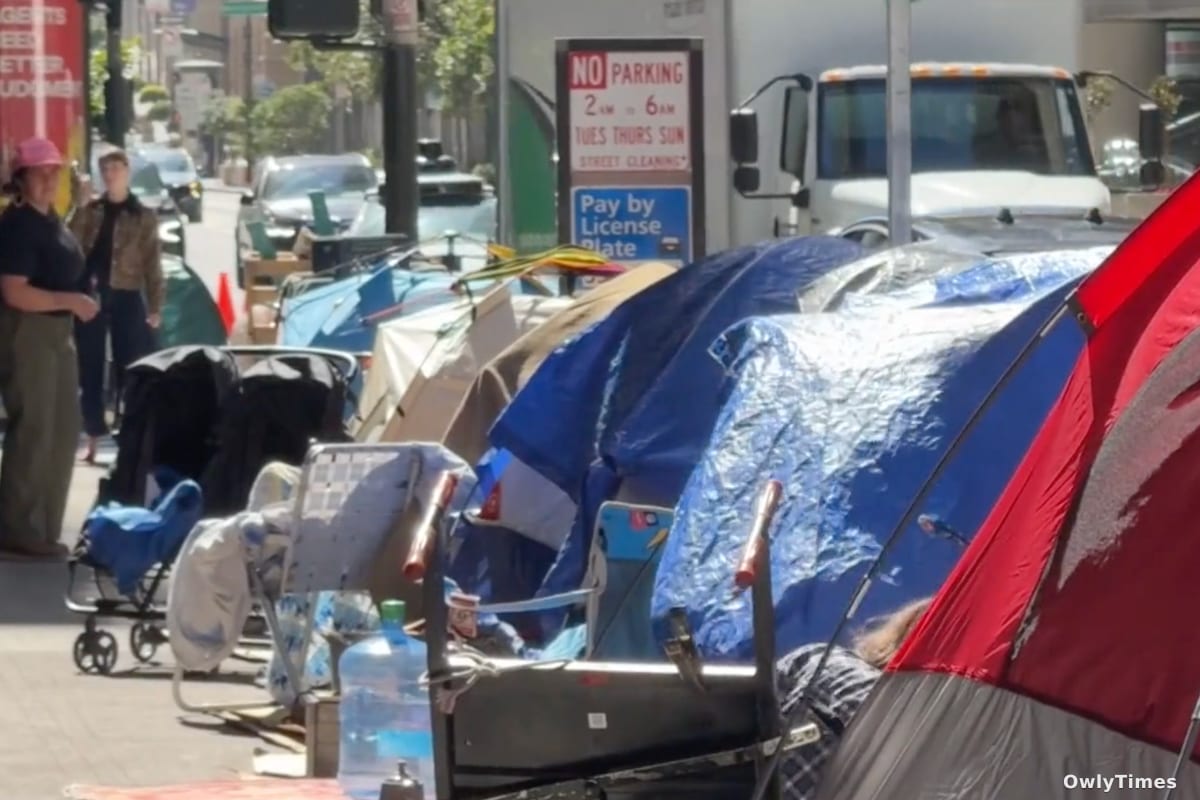 Netflix film crew builds fake homeless camp in San Francisco