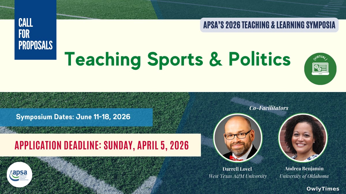 Sports & Politics: APSA Symposium Signals a Major Shift