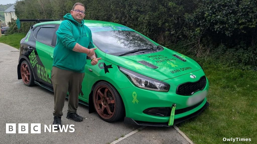 Truro man turns Kia into mobile billboard for suicide prevention