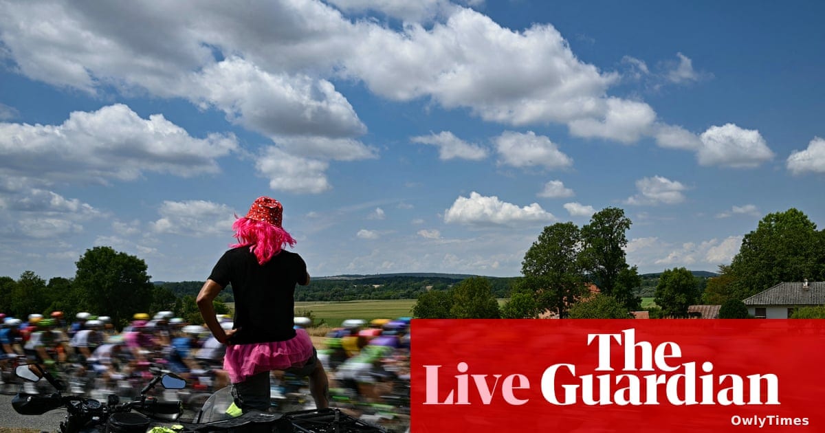 Peloton heads to Ballon d’Alsace after chaotic Tour de France stage