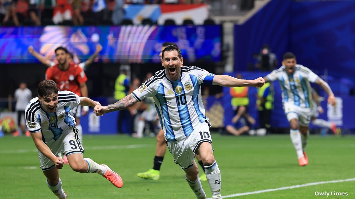 Argentina Rallies From 2-0 Deficit to Stun Egypt in Atlanta