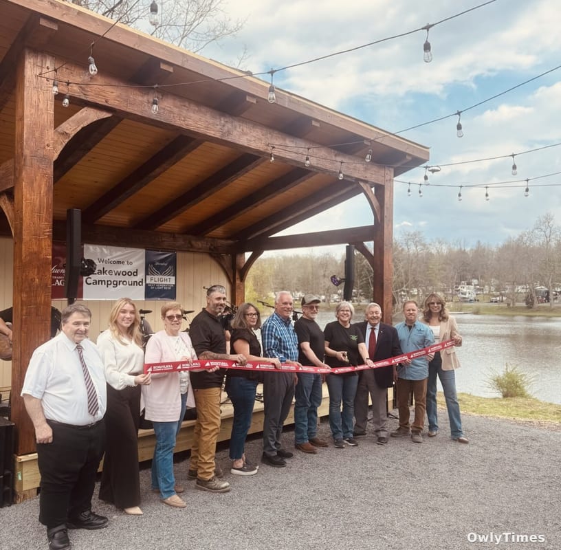Schuylkill Chamber Opens New Stage at Lakewood Park Campground