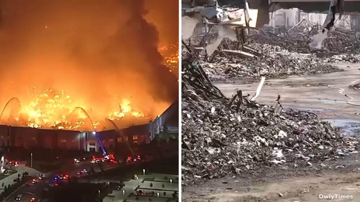 Ontario 1.2M sq ft warehouse still smolders after month; health fears
